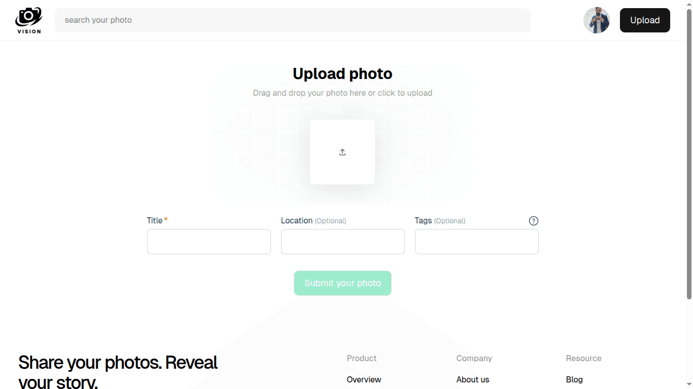 Vision - Photos Sharing Platform screenshot 2