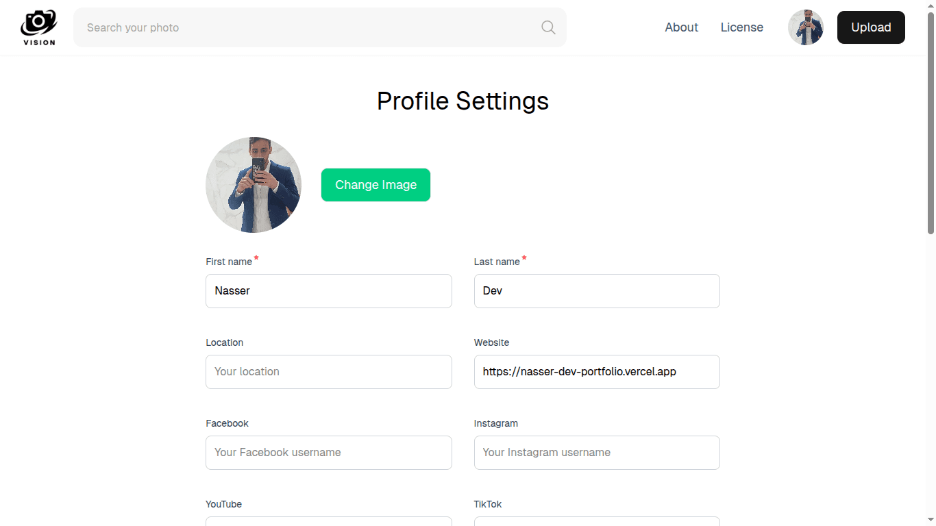 Photos Sharing Platform screenshot 2