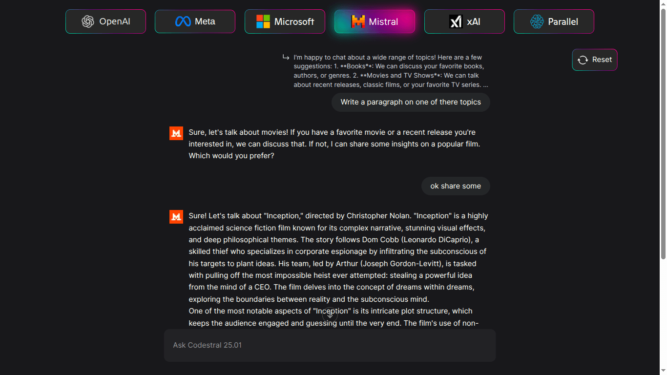 Multi AI Chatbots App screenshot 2