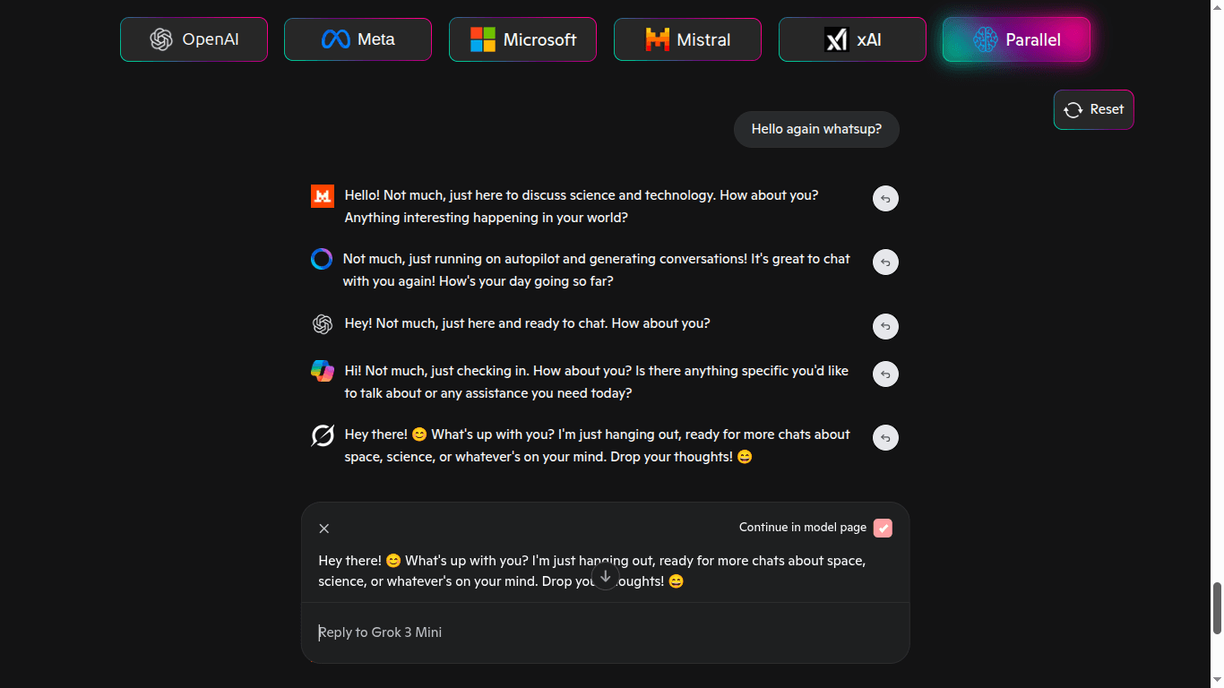 Multi AI Chatbots App screenshot 2